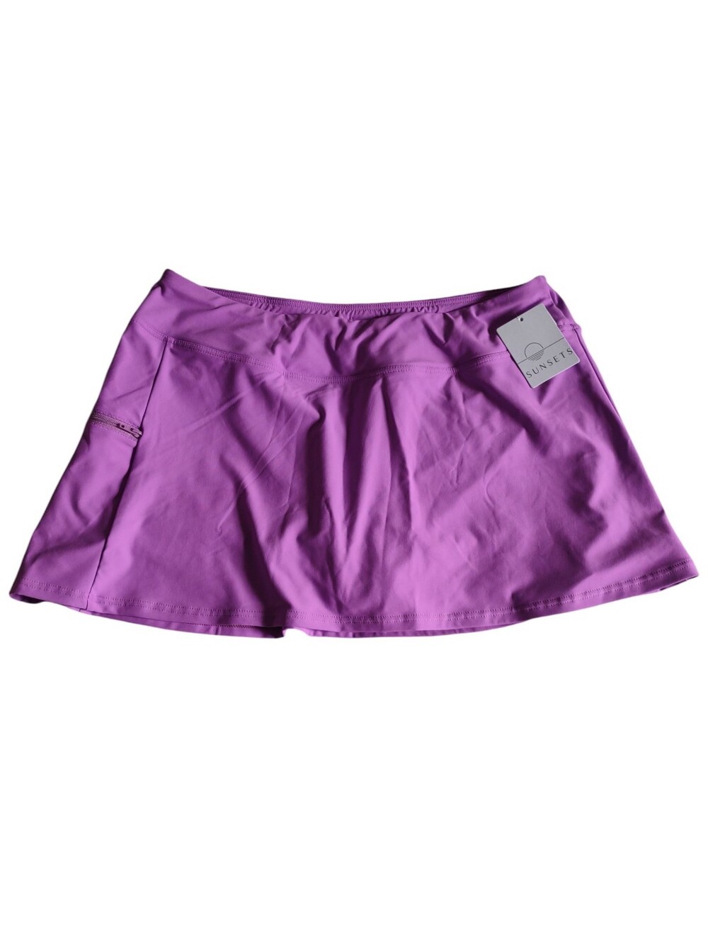 Sunsets Medium Purple Swim Skirt